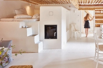 Roubenka pec a koupac� sud - u Jizersk�ch hor a Krkono�