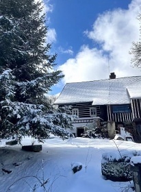 Roubenka Lesn� r�j - kamna s pec� a koupac� sud