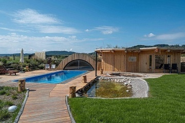 Luxusn� srub - wellness a baz�n - Orlick� hory