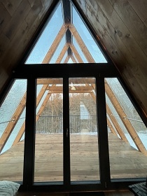 Glamping chata se saunou - p�ehrada Rozko�
