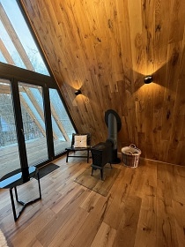Glamping chata se saunou - p�ehrada Rozko�