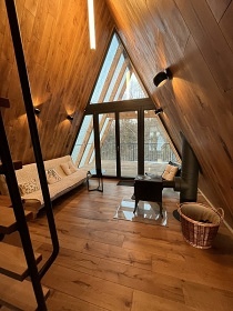 Glamping chata se saunou - p�ehrada Rozko�