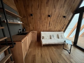 Glamping chata se saunou - p�ehrada Rozko�