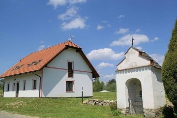 Chalupa s baz�nem - p�ehrada Lipno - �umava