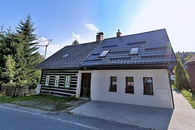 Chalupa Jizerské hory - přehrada Josefův Důl