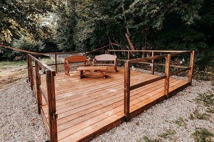 Glamping Teepee pro dva - hrad Kumburk - Český ráj
