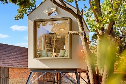 Glamping v korun� stromu - hrad Orl�k - Vyso�ina
