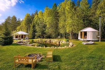 Glamping sauna a koupac� jez�rko - Zvi�ina - Pecka