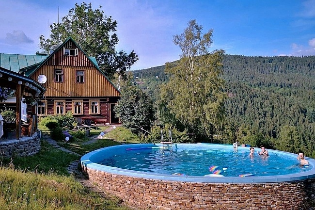 Roubenka wellness a baz�n - Herl�kovice - Krkono�e