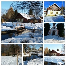 Chalupa s baznem - Baetn - erlisk Mln