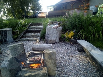 Chata s baznem - Bozkov - Jesenn