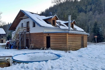Chalupa bazn a sauna - ky v Orlickch horch
