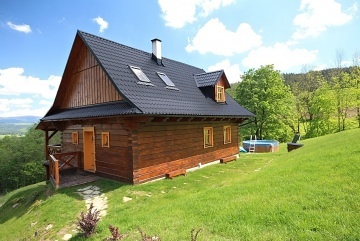 Roubenka s bazénem - Stříbrnice - Jeseníky