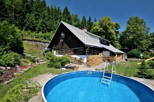 Wellness chalupa s baznem - vrch Zaklet
