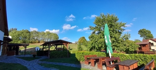 Chalupa a baz�n - Slezsk� Harta - Re�ovsk� vodop�dy