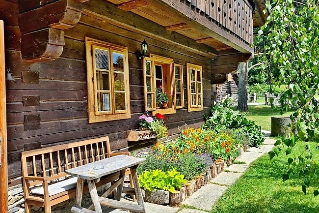 Roubenka s kachlovými kamny - Šumava - Blanice