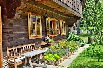 Roubenka s kachlovými kamny - Šumava - Blanice