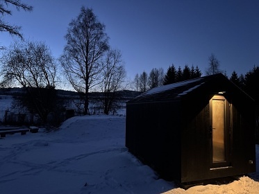 Roubenka s kachlov�mi kamny - �umava - Blanice