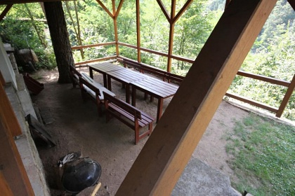 Chata s baz�nem - p�ehrada Orl�k - Bechyn�