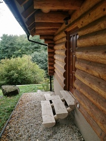 Srub u řeky Ohře - chata Ostrov - Karlovy Vary