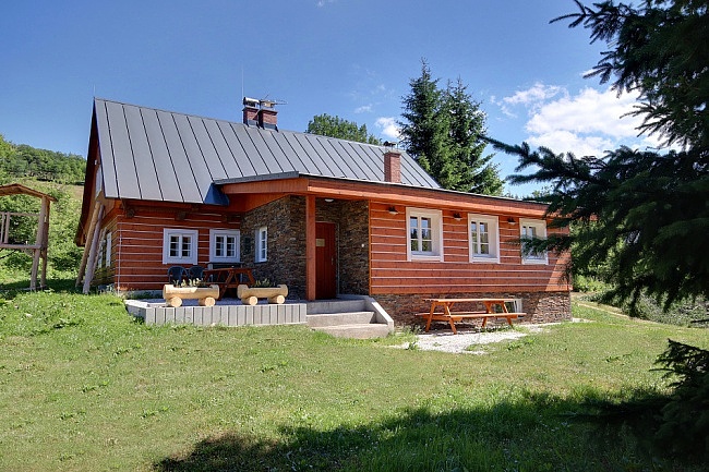 Roubenka Krkono�e - se saunou - �ern� Voda