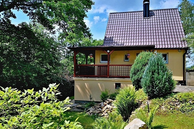 Chata Blanský les - hrad Dívčí kámen - Kleť