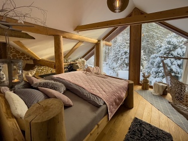 Kanadský srub - wellness a bazén - Šternberk