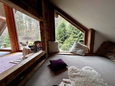 Kanadský srub - wellness a bazén - Šternberk