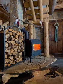 Kanadský srub - wellness a bazén - Šternberk