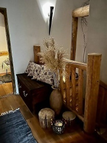 Kanadský srub - wellness a bazén - Šternberk