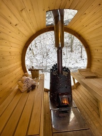 Kanadský srub - wellness a bazén - Šternberk