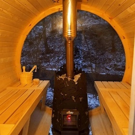 Kanadský srub - wellness a bazén - Šternberk