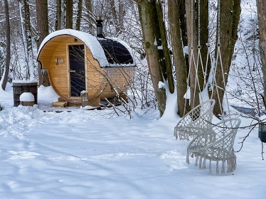 Kanadský srub - wellness a bazén - Šternberk