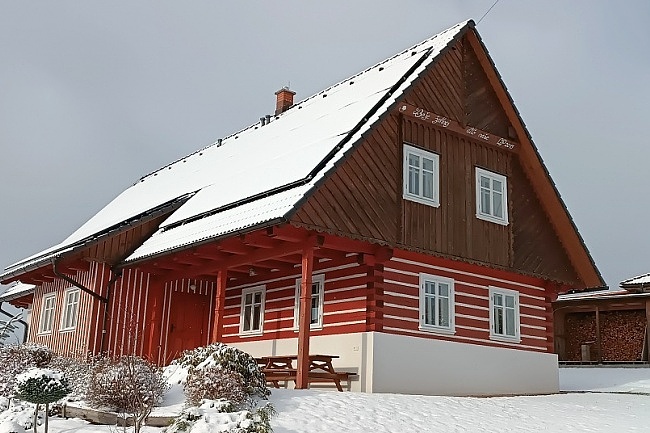 Roubenka se saunou - Orlick hory - Ohniov
