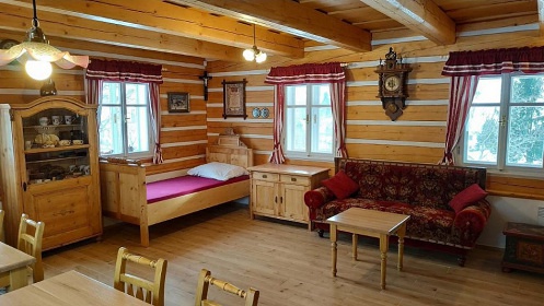 Roubenka se saunou - Orlické hory - Ohnišov